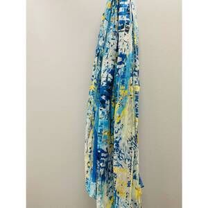 NEW PRINTED ARTWORKS modal scarf in blue